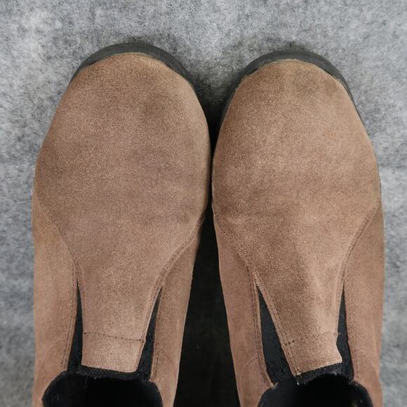 Big 5 Shoes Mens 11 Slip On Casual Moc Leather Brown Clog Astoria II Comfort - Picture 8 of 14